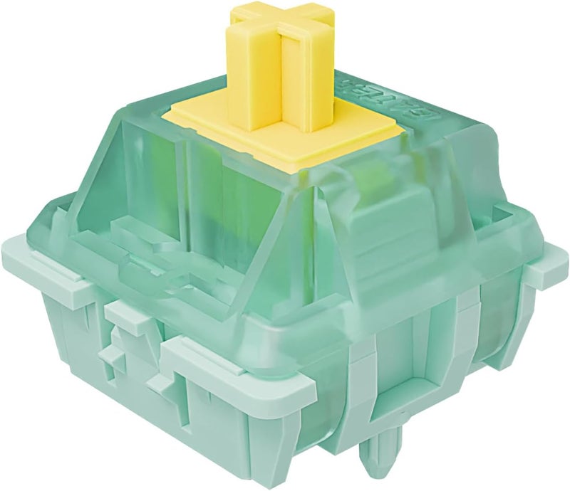 kutethy Gateron Jade Yellow Pro Keyboard Switches, Linear 55gf RGB LED Pre Lubed 5 Pins Key Switches for Mechanical Keyboard(90pcs) - Image 1